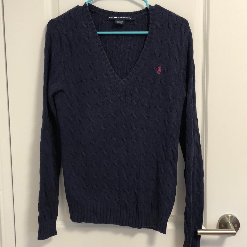 Polo cable net sweater. Size L